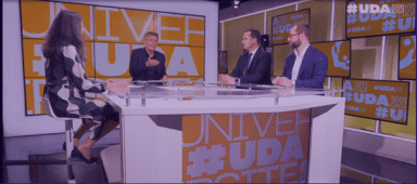 Visuel du plateau des Universités des Achats 2023