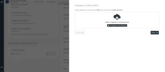 PANDA Deposer une caution bancaire