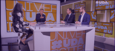 Visuel du plateau des Universités des Achats 2023