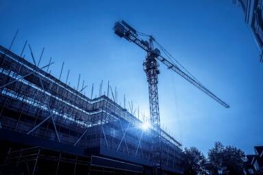 Grue sur chantier