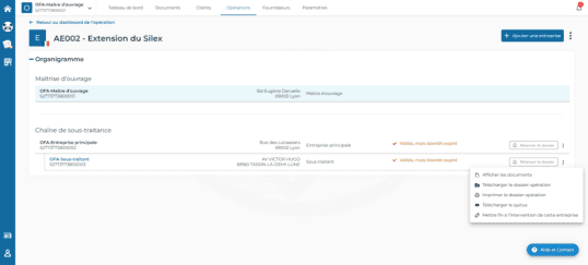 OPE MODULE Consulter un dossier
