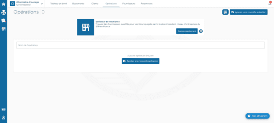 OPE MODULE Creer une operation