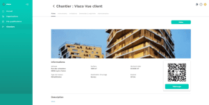 Vue panneau qr code