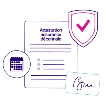 Attestation assurance décennale
