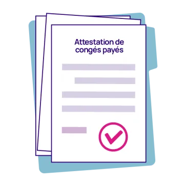 Attestation de congés payés